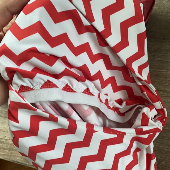 J McLaughlin High Neck Chevron Shift Dress - Picture 4 of 4